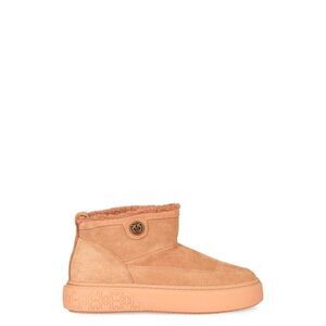 PINKO Women's Suede Shearling-Lined Ankle Boots Women Beige